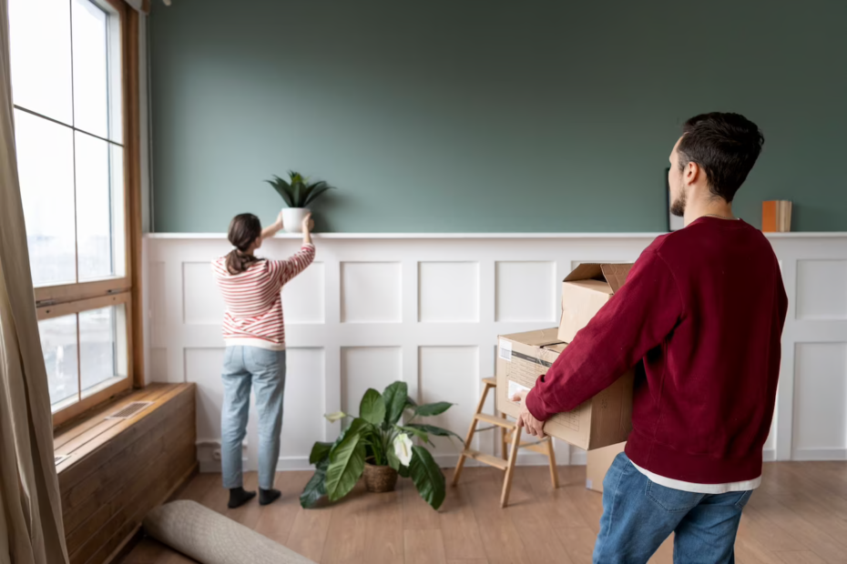 Two people optimizing the space